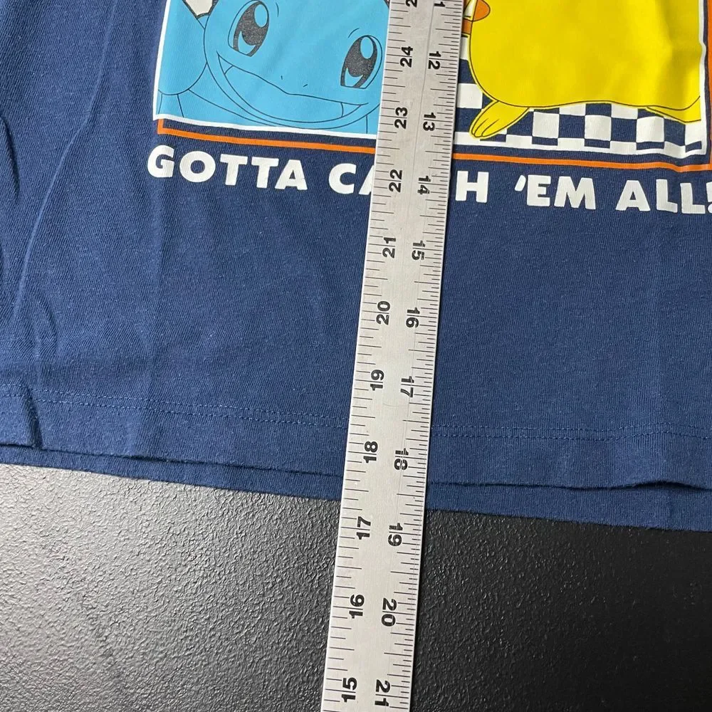 Old Navy Pokémon Gotta Catch 'em All Pikachu Friends Navy Blue Graphic T Shirt M